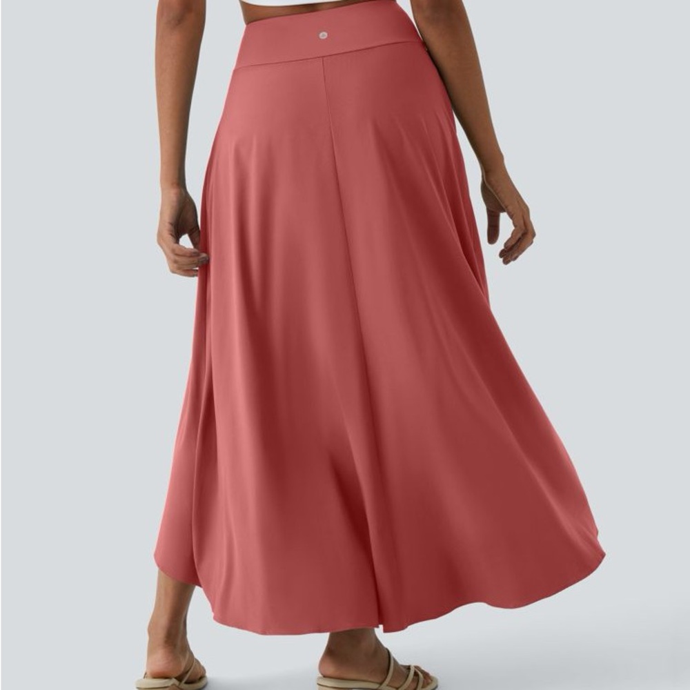 HALARA Breezeful High Waisted High Low Ruffle 2-in-1 MEDIUM Regular Maxi Skirt - Picture 2 of 10